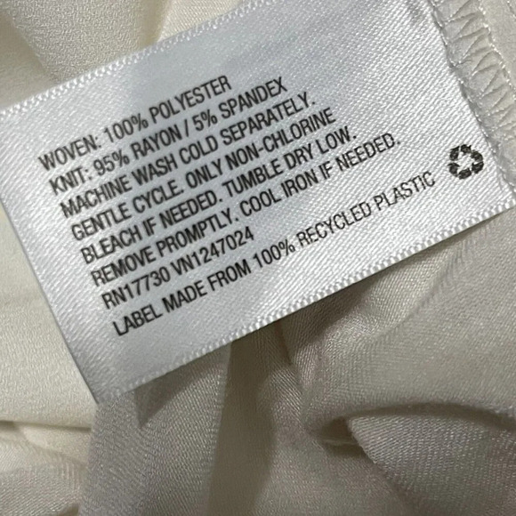 A New Day Floral Mixed Media Roll Sleeve Popover Top Size Small - Picture 5 of 6